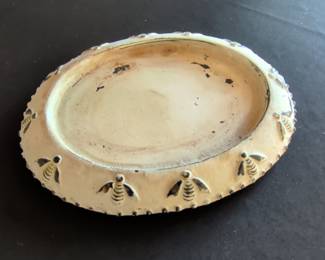 Ornate Bee Motif Trinket Dish