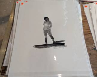 Tons of great unframed work on paper!