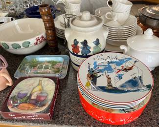 Kitchen full of quality cookware, dinnerware, and more.