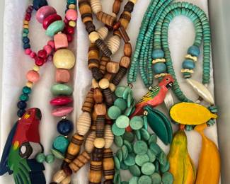 Collection of costume jewelry to be sold, many pieces signed.