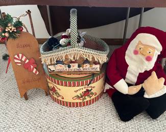 Large selection of Christmas decor.