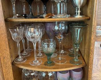 Excellent selection of glassware.