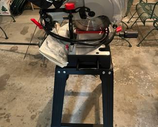 Craftsman 10-inch compound miter saw with stand and laser trac.