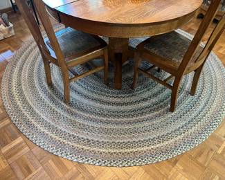 Braided rug.