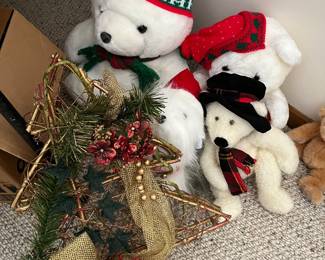 Nice selection of holiday decor, including a large selection of Christmas.