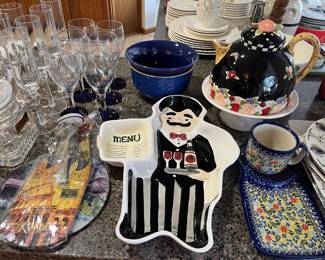Kitchen full of quality cookware, dinnerware, and more.