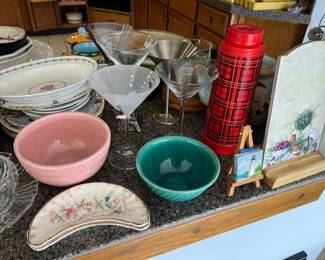 Kitchen full of quality cookware, dinnerware, and more.