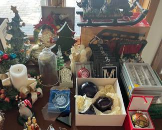Large selection of Christmas decor.