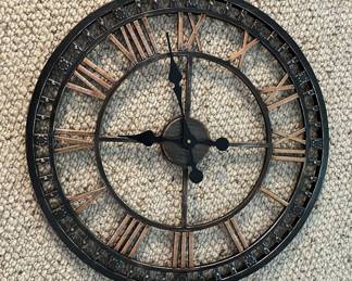 Open-back wall clock.