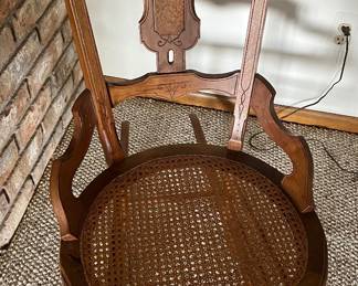 Antique Eastlake-style rocking chair.