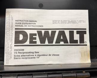 Dewalt reciprocating saw DW303M