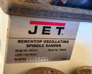 1/2 HP 5.5 in. Benchtop Oscillating Spindle Sander with Spindle Assortment, 110-Volt JBOS-5