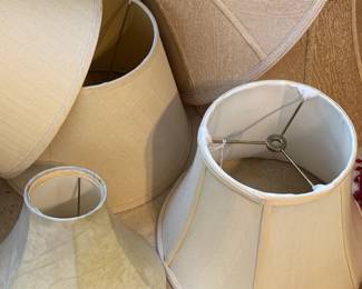 ASSORTED VINTAGE LAMP SHADES