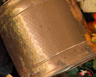 FALL HOLIDAY DECOR FLORAL COPPER PLANTER