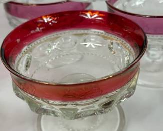 VINTAGE KINGS CROWN SHERBET CHAMPAGNE DISHES