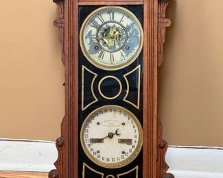 ANTIQUE WATERBURY #44 CALENDAR CLOCK