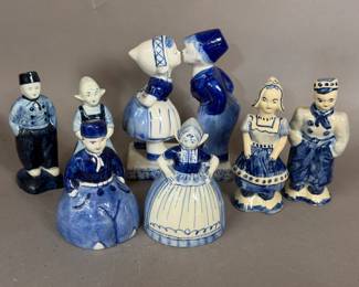 DELFTS HOLLAND SALT & PEPPER SETS BELLS & KISSERS
