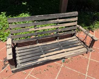 WOOD PORCH SWING