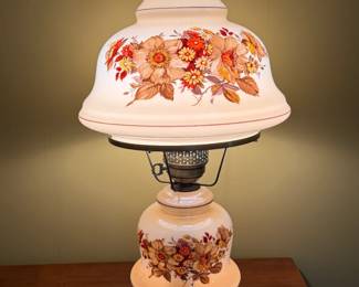 VINTAGE GONE W THE WIND ELECTRIC 3 WAY LAMP