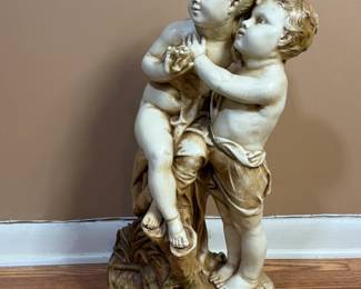 VINTAGE MARWAL CLASSICAL PUTTI CHILDREN SCULPTURE