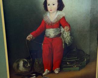 FRANCISCO DE GOYA THE RED BOY ART PRINT FRAMED