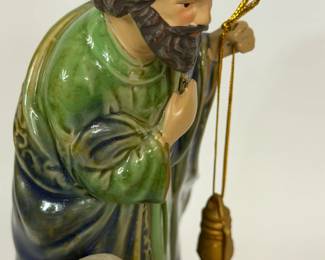 CERAMIC NATIVITY FIGURINE W BABY JESUS
