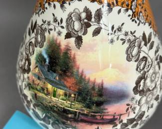 VINTAGE SPODE THOMAS KINKADE NUMBERED POT