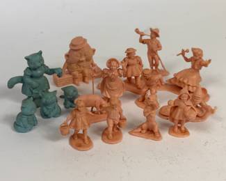 VINTAGE MARX FAIRY TALE & NURSERY RHYME FIGURINES