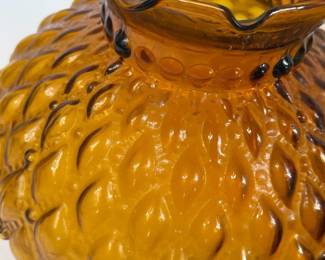 VINTAGE GLASS LAMP SHADES AMBER RED & FROSTED