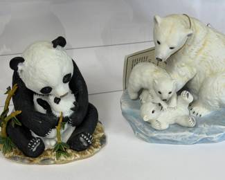HOMCO PORCELAIN FIGURINES ENDANGERED SPECIES