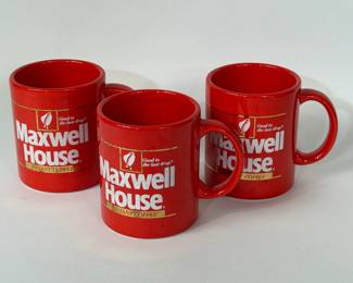 MAXWELL HOUSE INSTANT COFFEE CERAMIC MUGS JAPAN