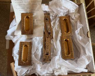 Vintage, European brass hardware