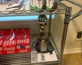 Cart and Drink Mixer