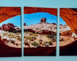 3 panel Arches National Park.