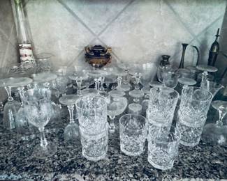 Crystal and glass barware 