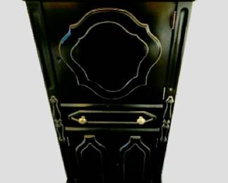  antique French Provincial or rococo-style cabinet, featuring