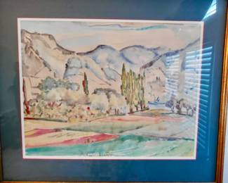Hans Braun watercolor . Peter Spielhagen Fine Arts  NEW YORK, N. Y.