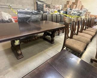 Large dining room table