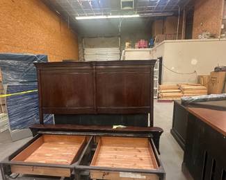 Headboard & footboard with drawers