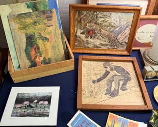 New York World’s Fair advertisement and vintage postcards