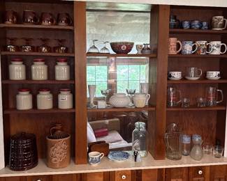 Vintage glassware and mugs