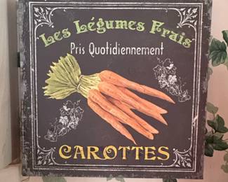 French Farmhouse Carrots Sign