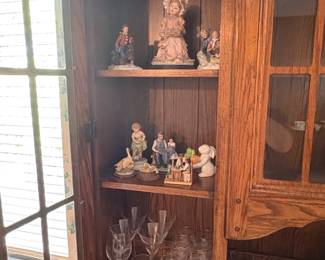 Vintage Oak China Cabinet and Hutch Virginia House second image