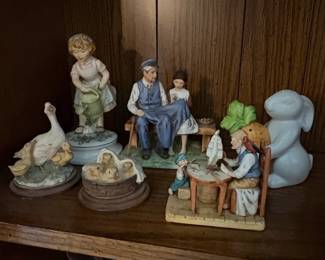 Collection of Homco and Napcoware Ceramic Figurines