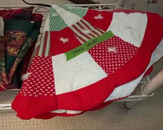 Handmade Patchwork Christmas Tree Skirt