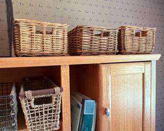 Wicker and Rattan Baskets Assortment second image