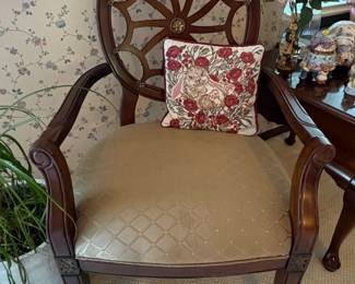Hepplewhite Style Spider Back Armchair second image