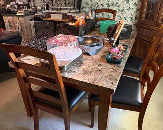 Wooden LadderBack Dining Chairs Set of 