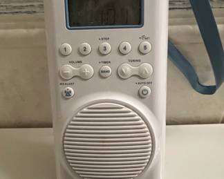 Sangean H AM or FM Weather Alert Waterproof Shower Radio