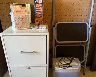 TwoDrawer Metal Filing Cabinet with Accessories